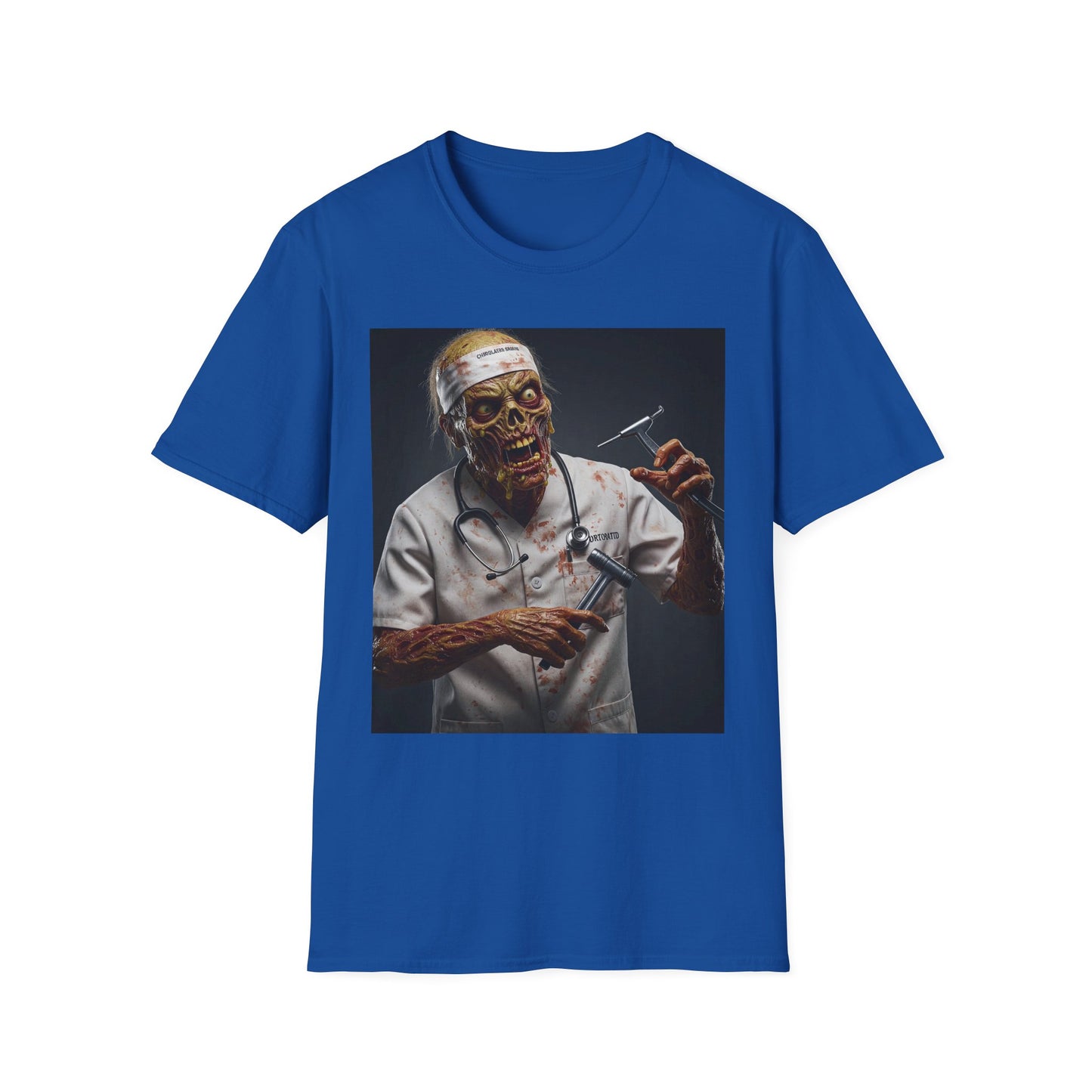 Zombie Doctor Unisex Softstyle T-Shirt - Perfect for Halloween & Horror Fans