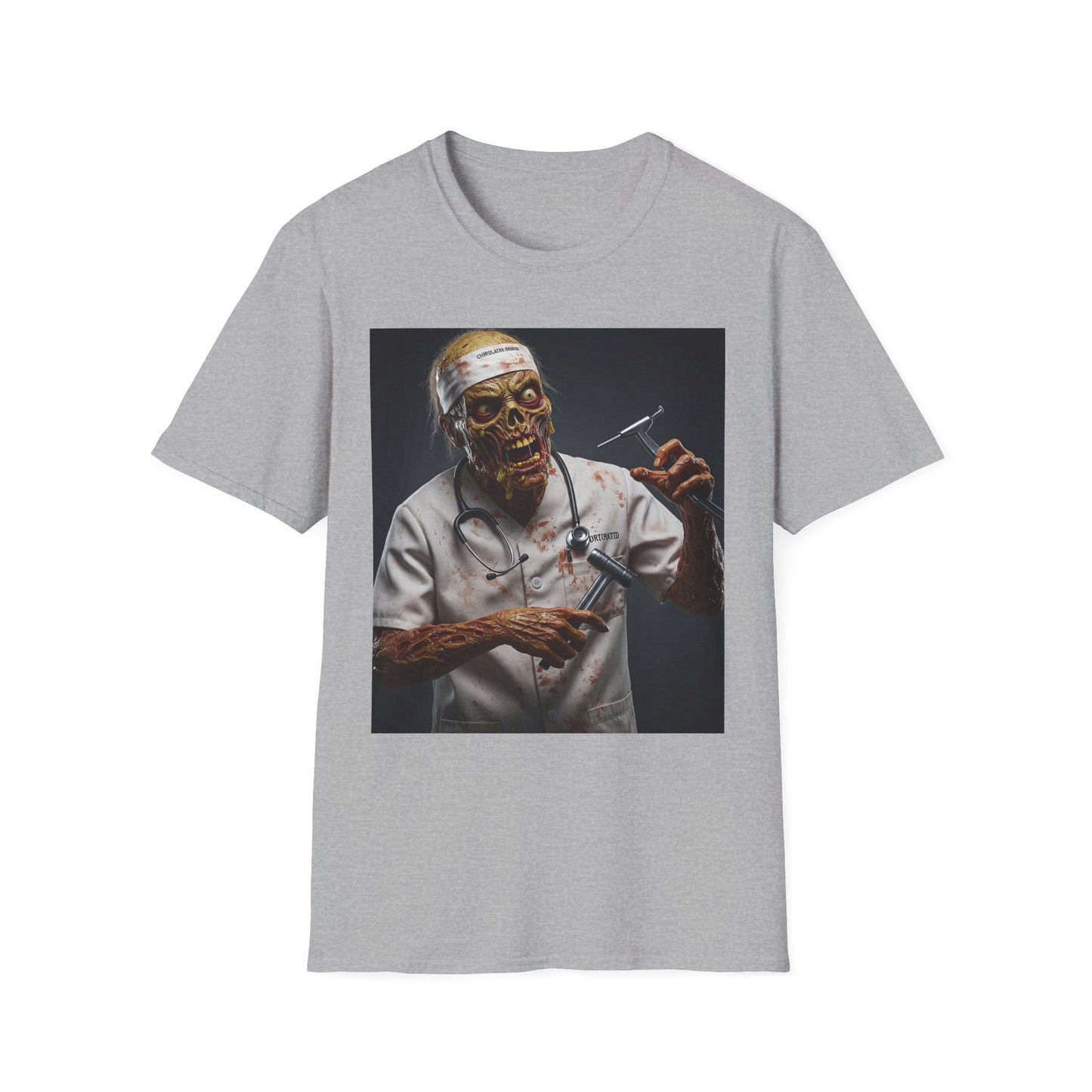 Zombie Doctor Unisex Softstyle T-Shirt - Perfect for Halloween & Horror Fans