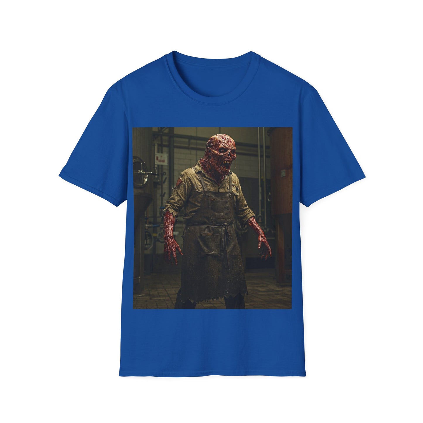 UK - Horror-Themed Unisex Softstyle T-Shirt with Monster Graphic