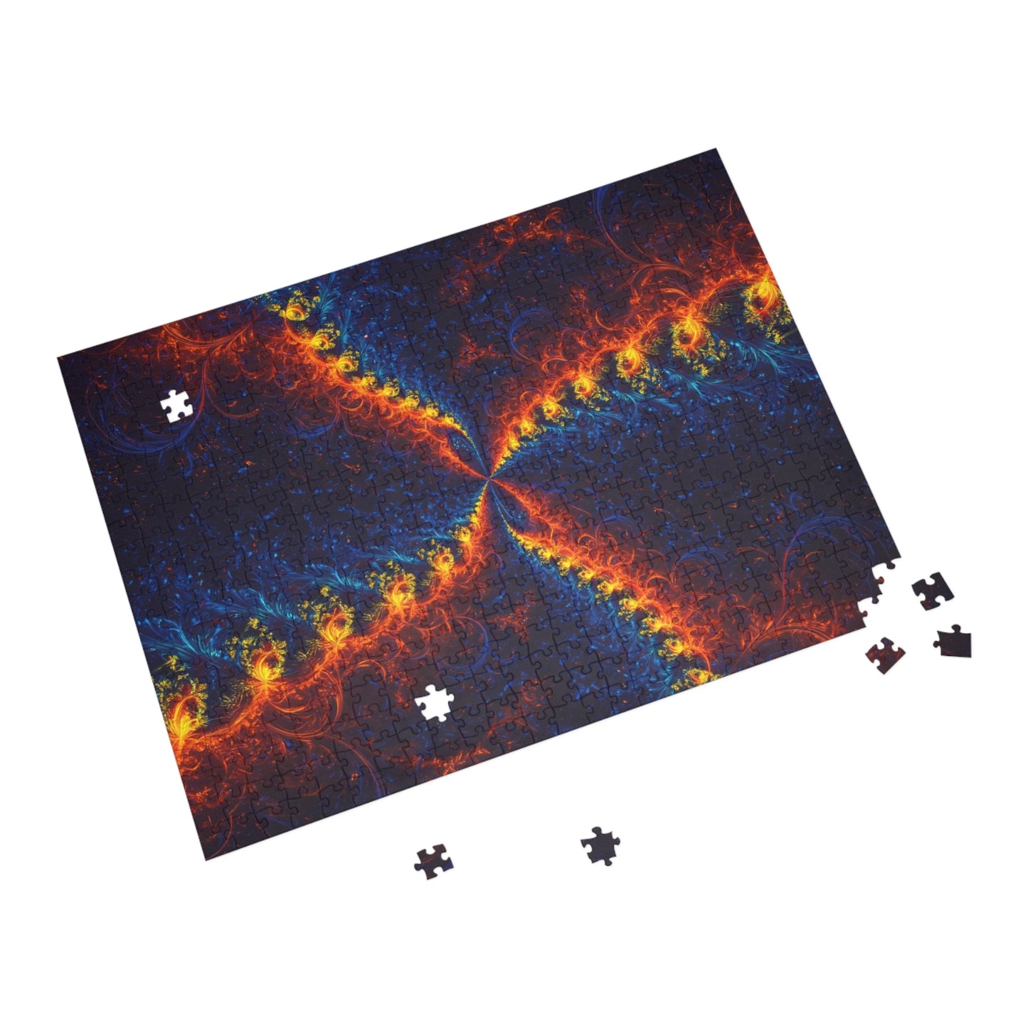 Vibrant Fractal Puzzle - 96, 252, 500, 1000-Piece Options - Perfect for Family Game Night and Gift Giving