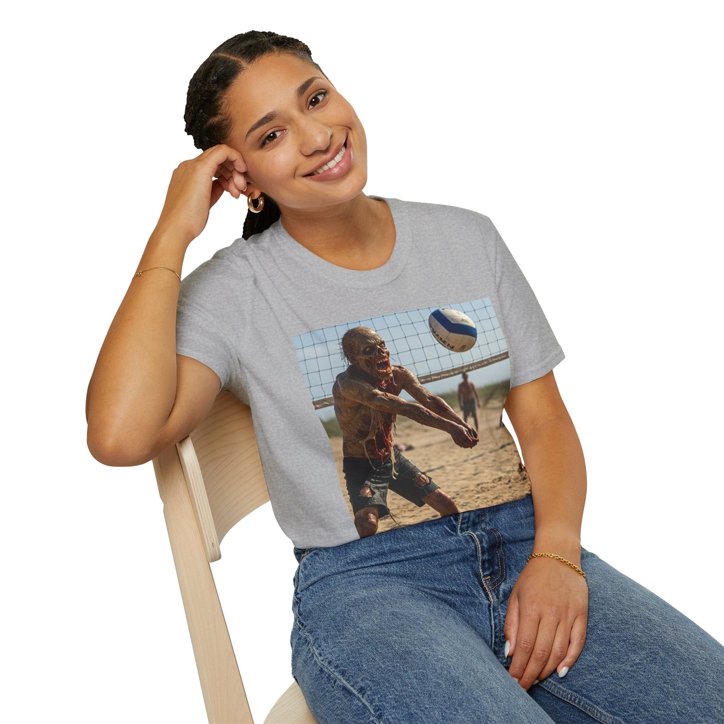 Beach Volleyball Unisex Softstyle T-Shirt - Perfect for Summer Fun and Sports Lovers