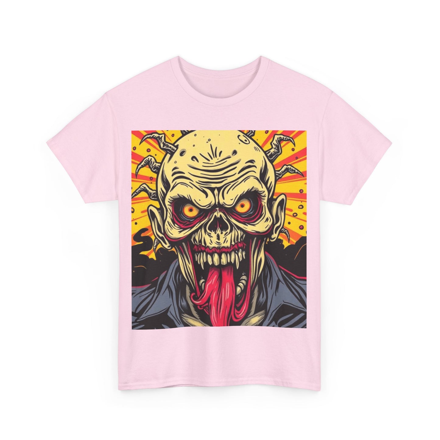 UK - Zombie Graphic Unisex Heavy Cotton Tee - Horror Fan Apparel