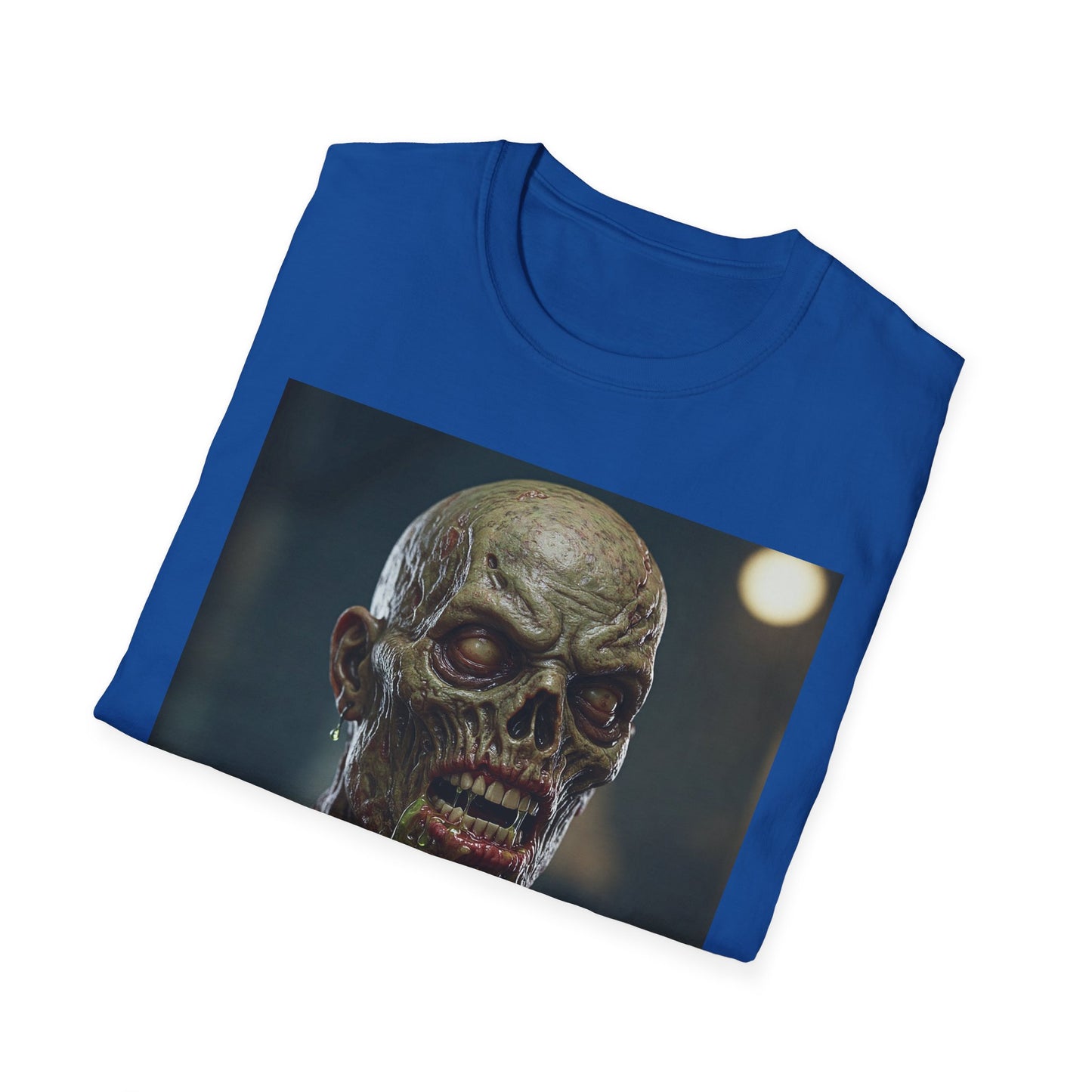 Unisex Softstyle Zombie Graphic Tee - Perfect for Halloween and Horror Fans