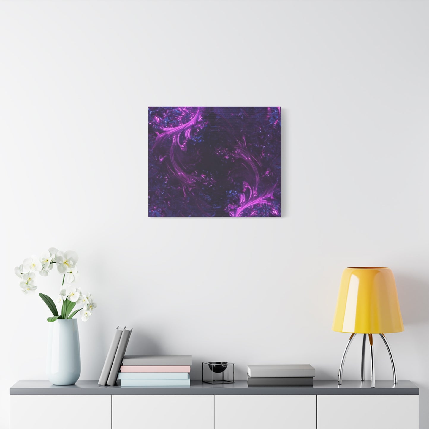 Abstract Purple Fractal Canvas Print - Artistic Wall Décor