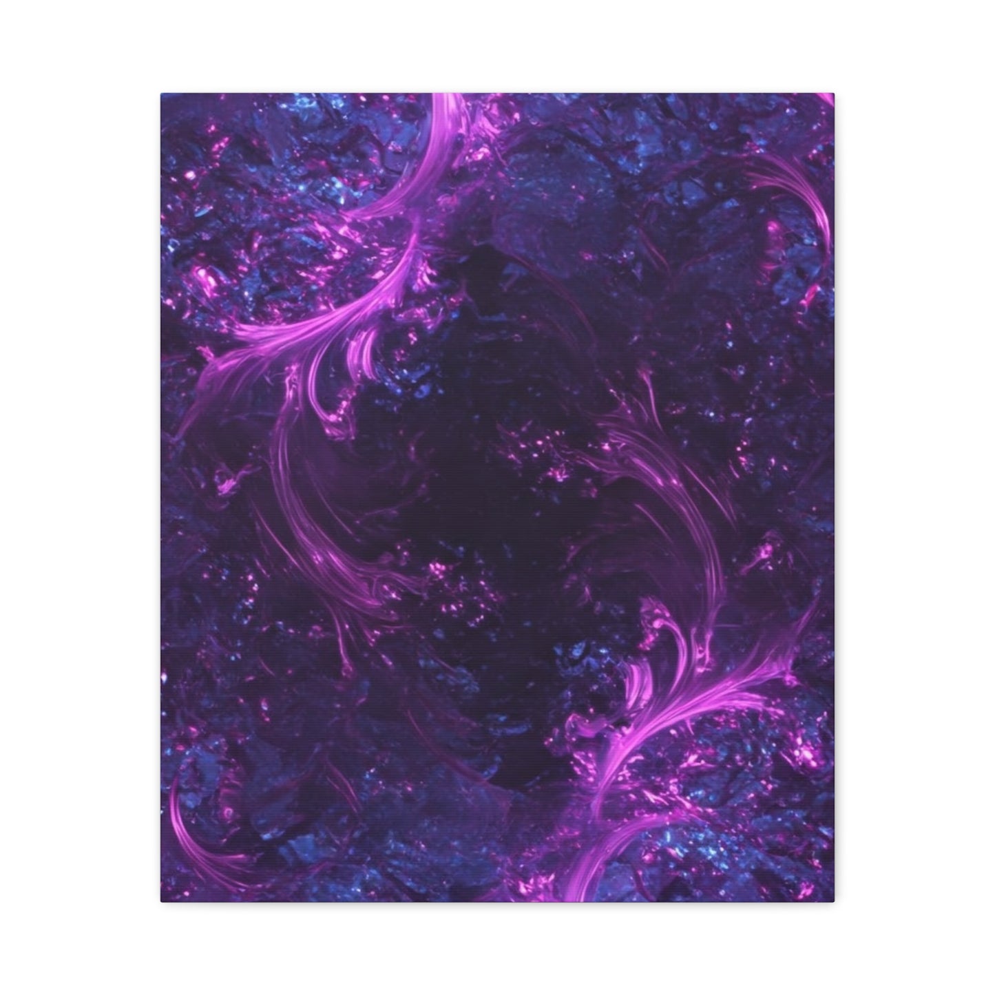 Abstract Purple Fractal Canvas Print - Artistic Wall Décor
