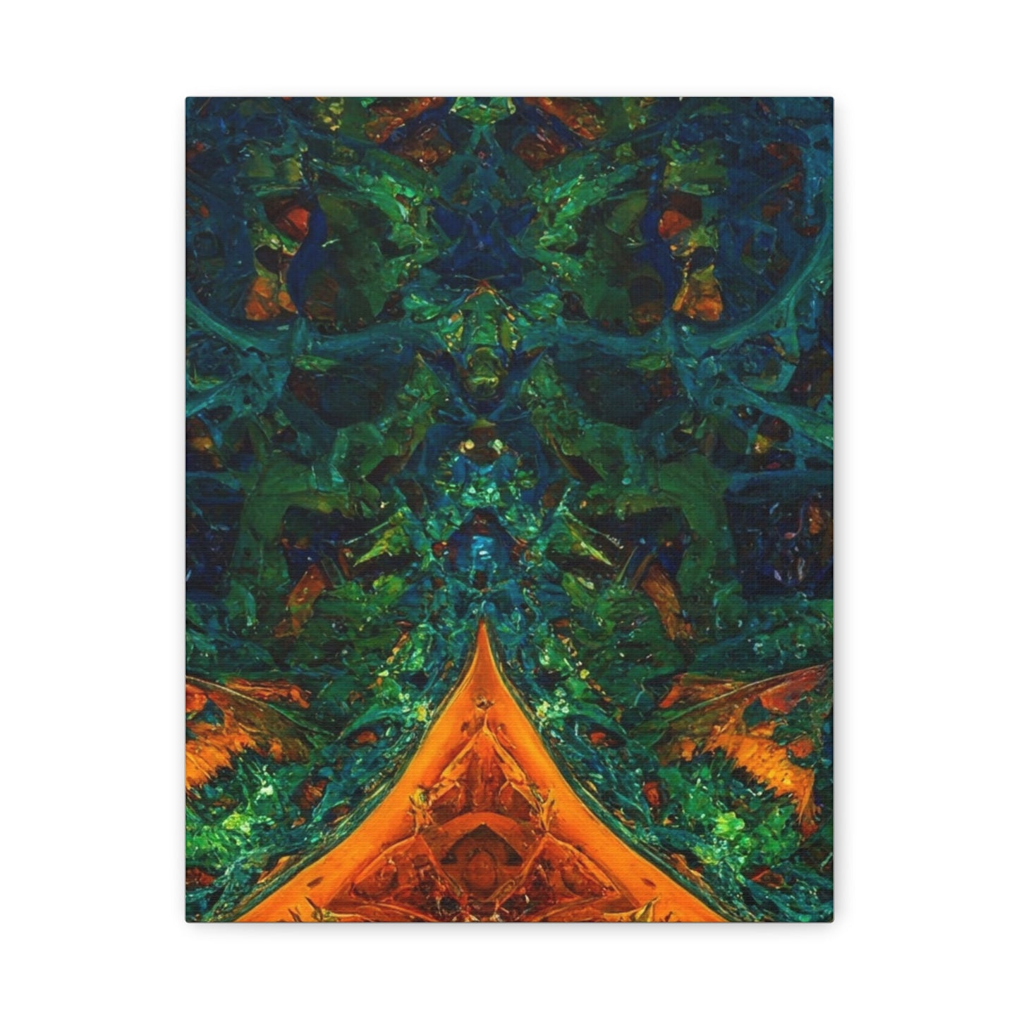 Vibrant Abstract Fractal Art Canvas Print
