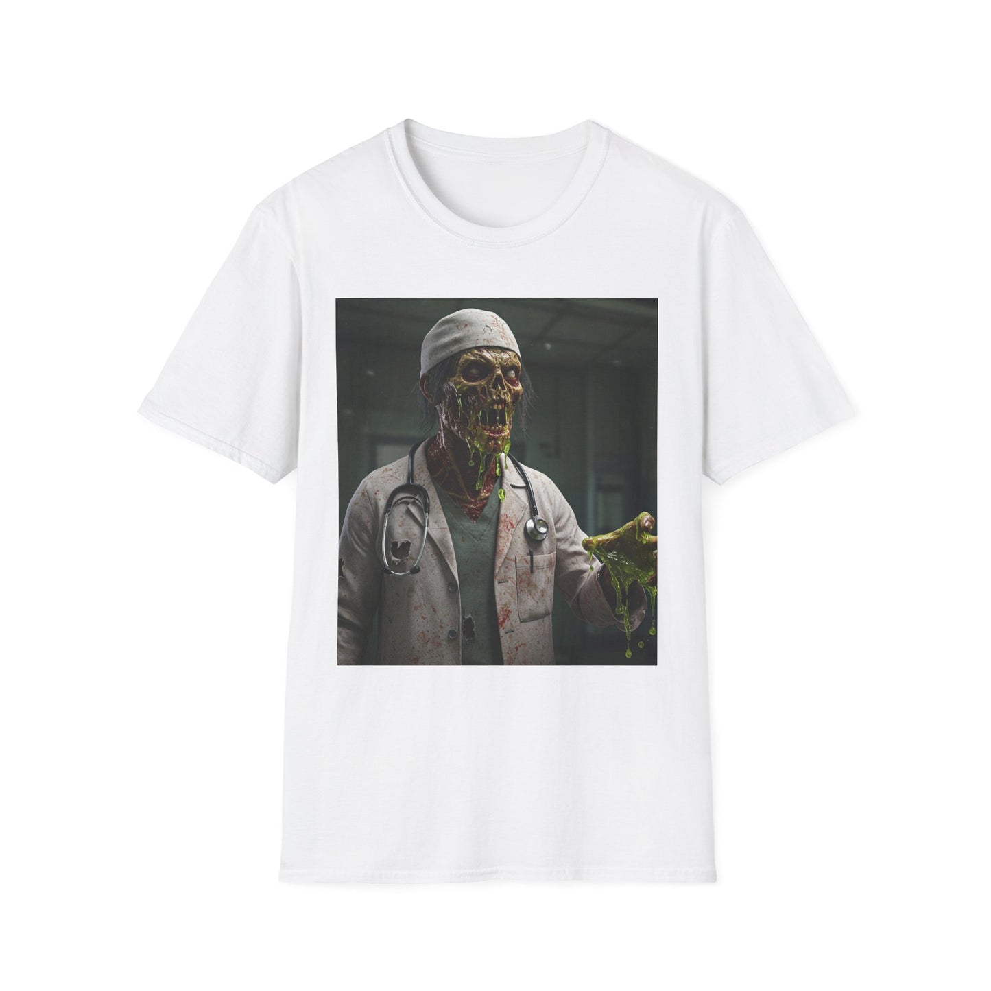 Zombie Doctor Graphic T-Shirt | Unisex Horror Tee for Halloween