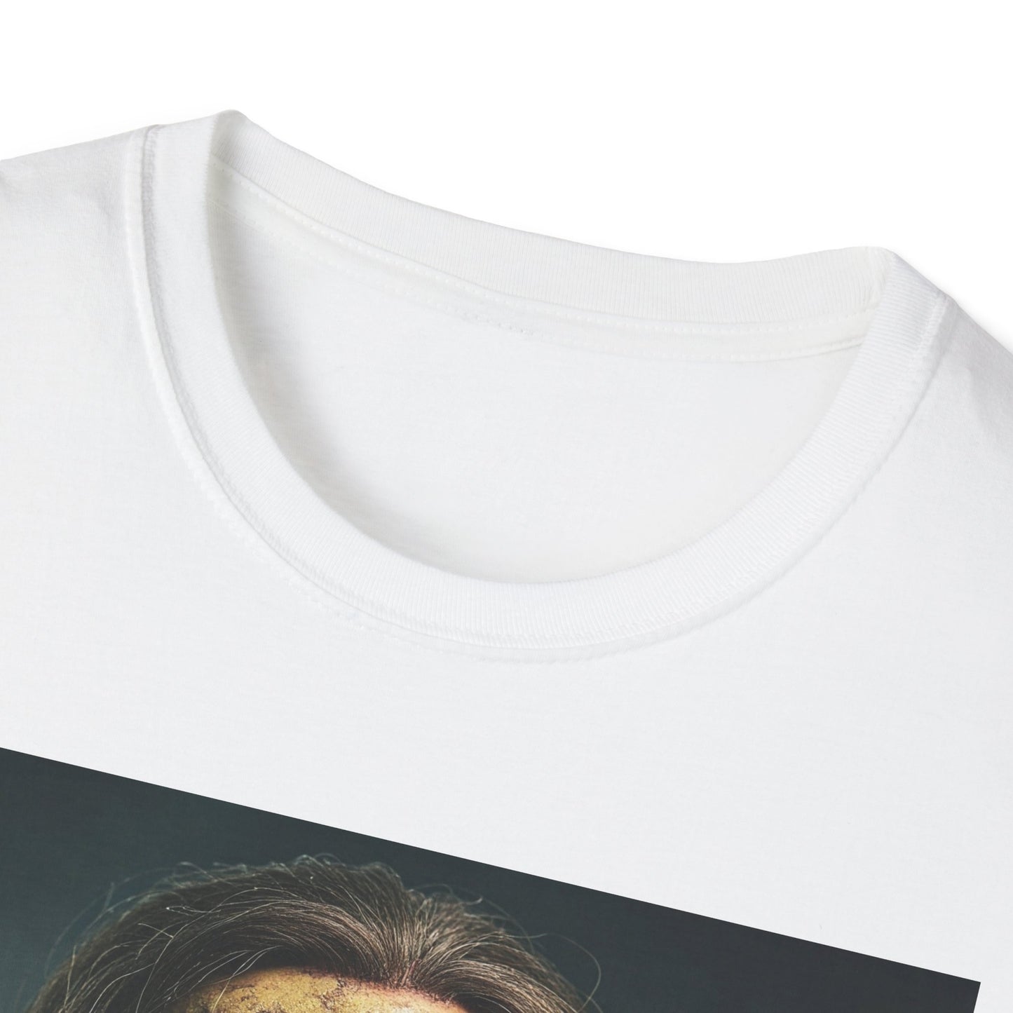 Apocalyptic Portrait Tee, bold, decaying zombie graphic