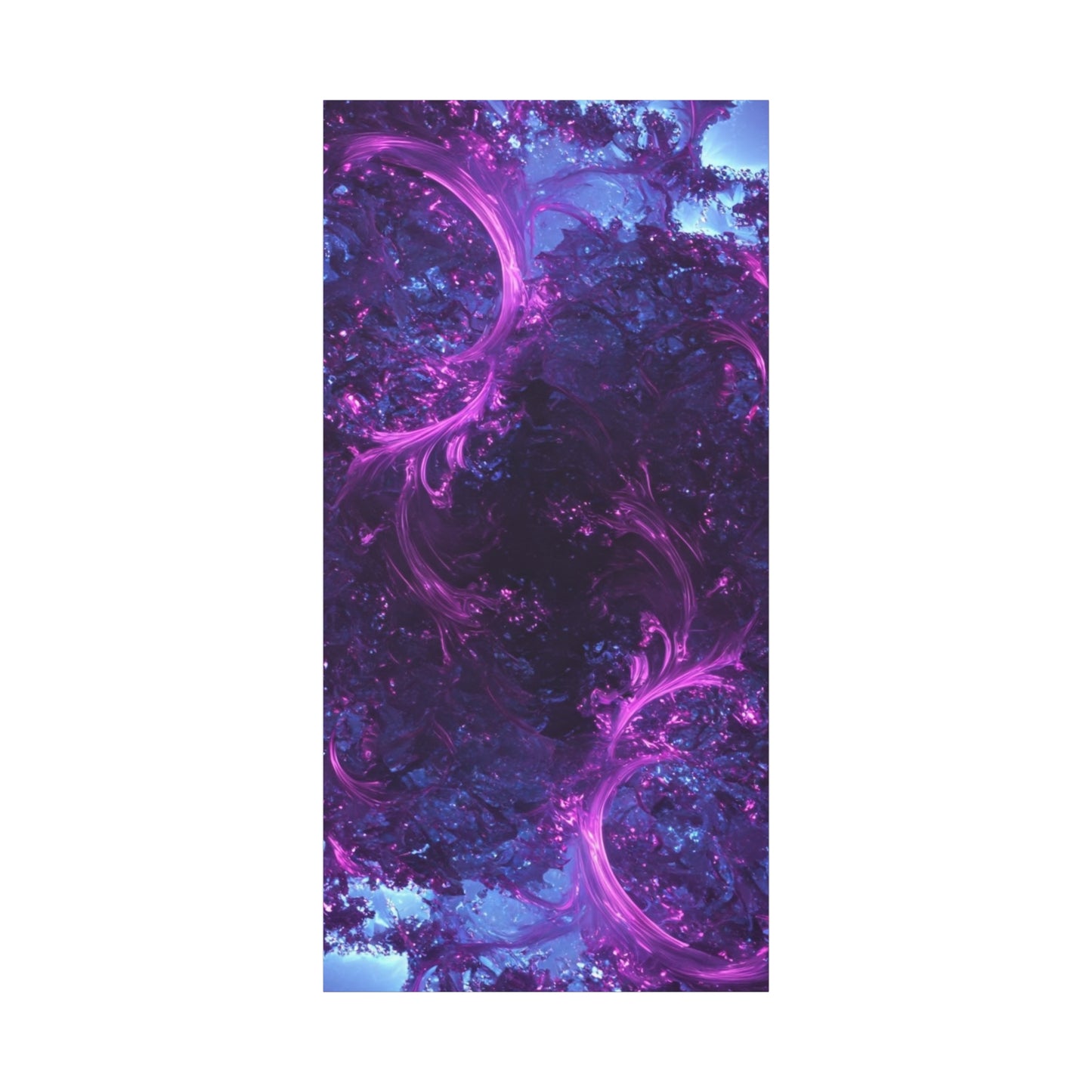 Abstract Purple Fractal Canvas Print - Artistic Wall Décor