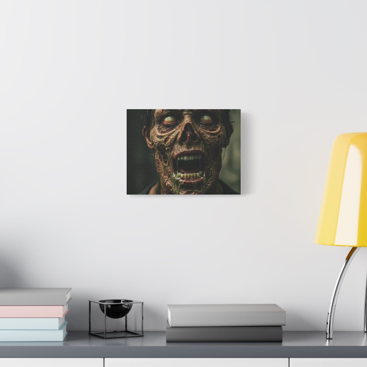 Creepy Zombie Canvas Art - Spooky Home Decor for Halloween Lovers