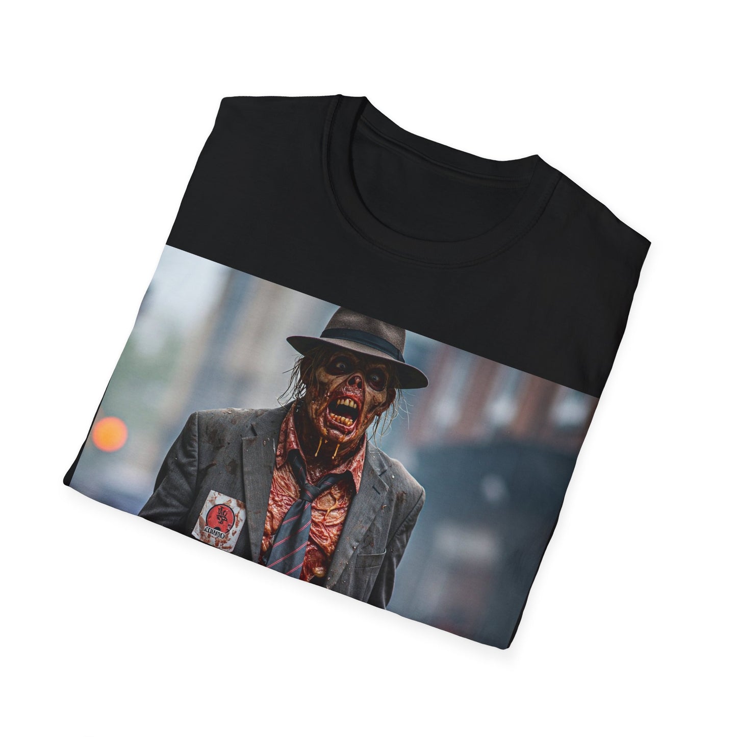 UK - Stylish Horror-Themed Unisex Softstyle T-Shirt