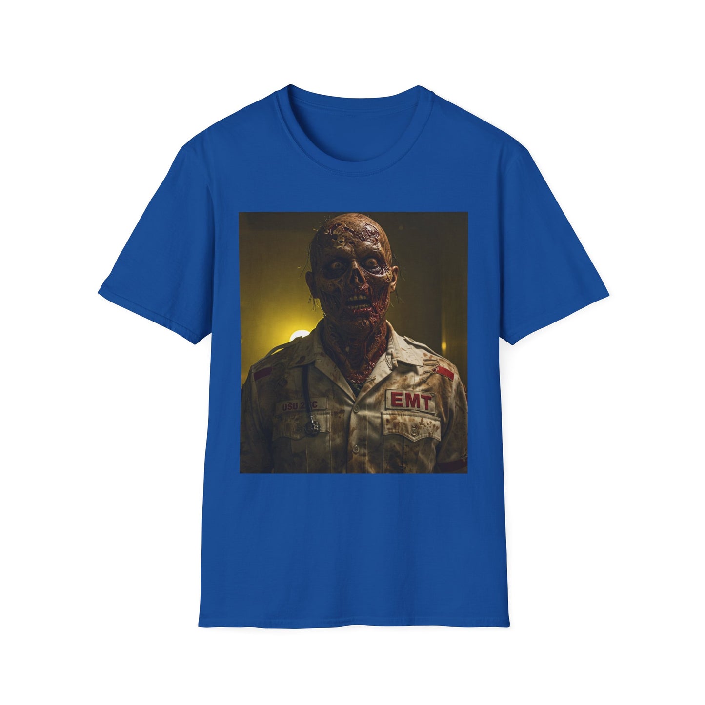 Zombie EMT Unisex Softstyle T-Shirt - Horror Apparel for Halloween
