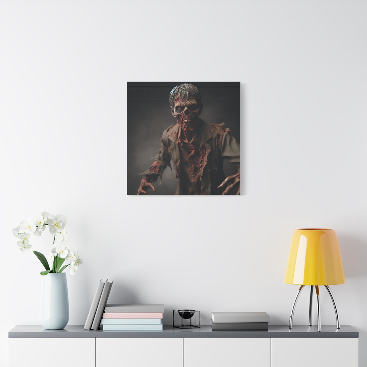 Zombie Art Canvas - Horror Wall Decor for Halloween