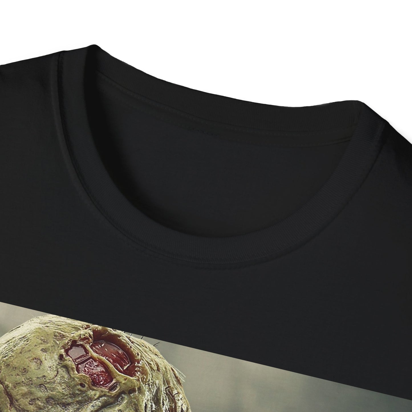 UK - Unisex Softstyle Zombie Graphic T-Shirt - Perfect for Halloween and Horror Fans