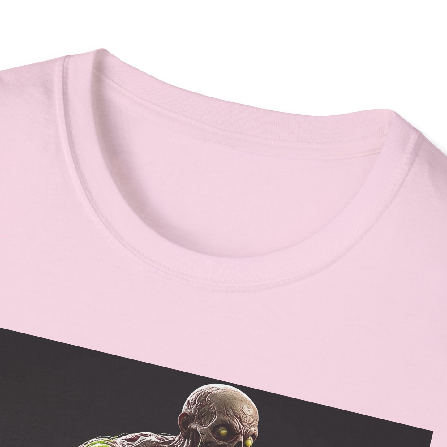 Zombie Graphic Unisex Softstyle T-Shirt - Perfect for Halloween and Horror Fans