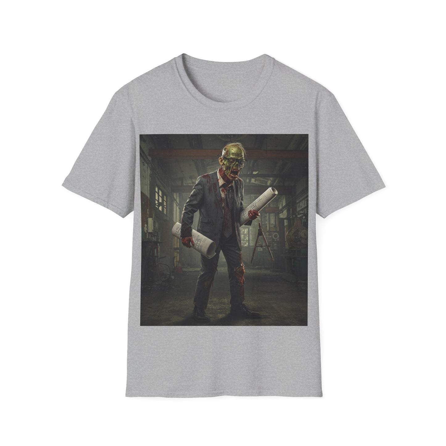 UK - Zombie Apocalypse Unisex Softstyle T-Shirt - Perfect for Halloween and Horror Fans