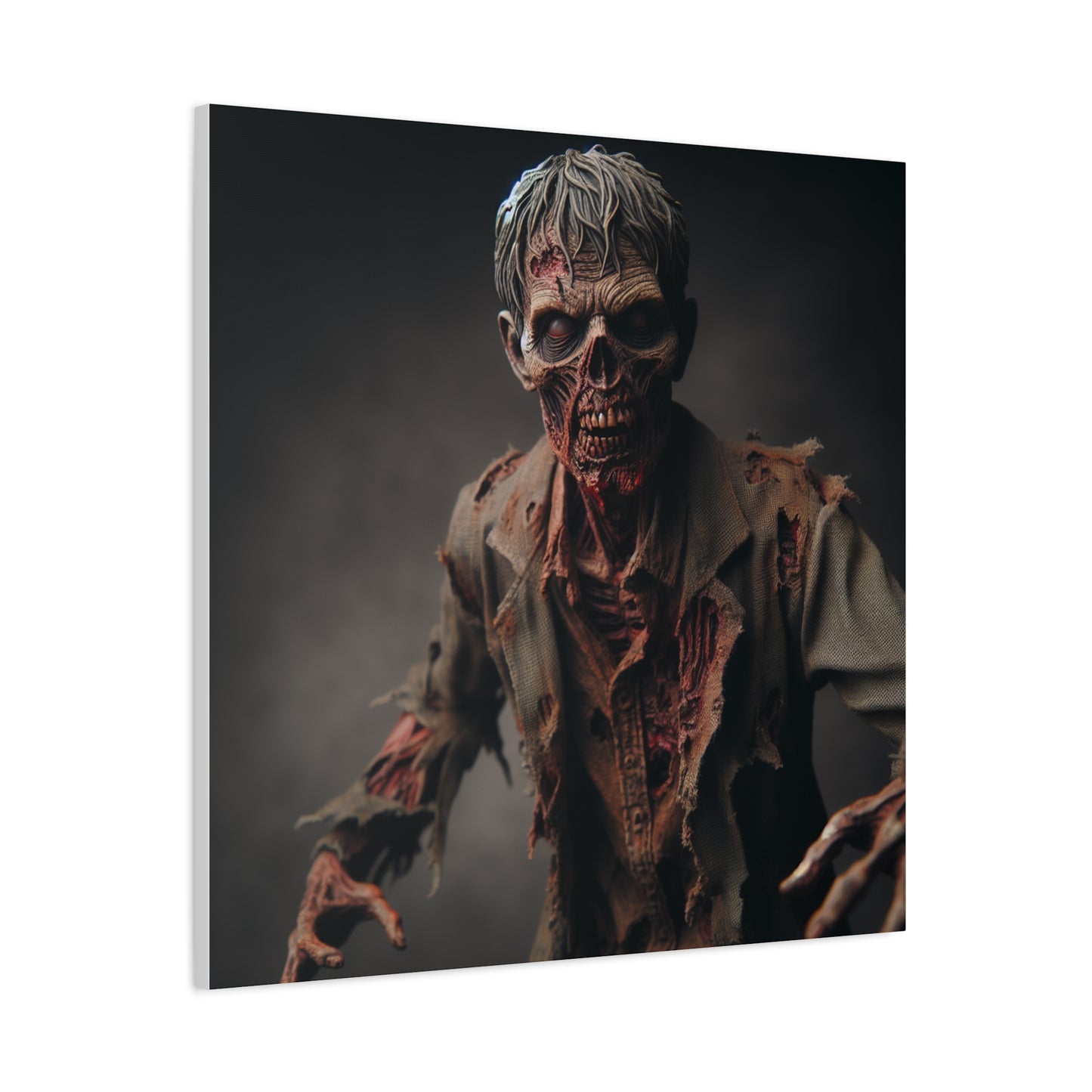 Zombie Art Canvas - Horror Wall Decor for Halloween