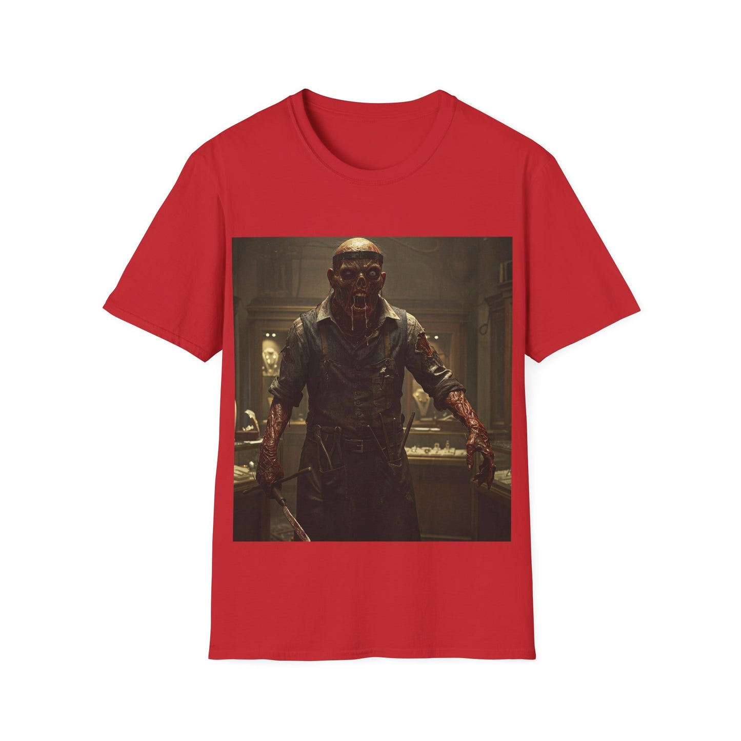 UK - Unisex Horror-Themed Softstyle T-Shirt - Perfect for Halloween and Cosplay