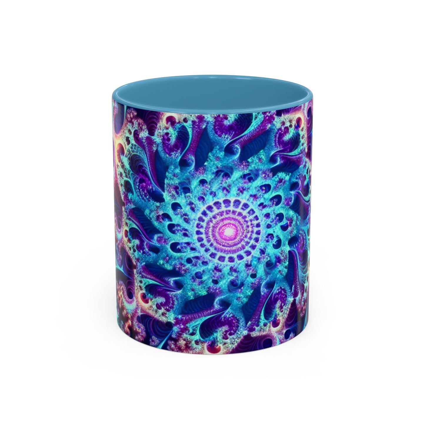 Colorful Spiral Accent Coffee Mug - 11 & 15oz