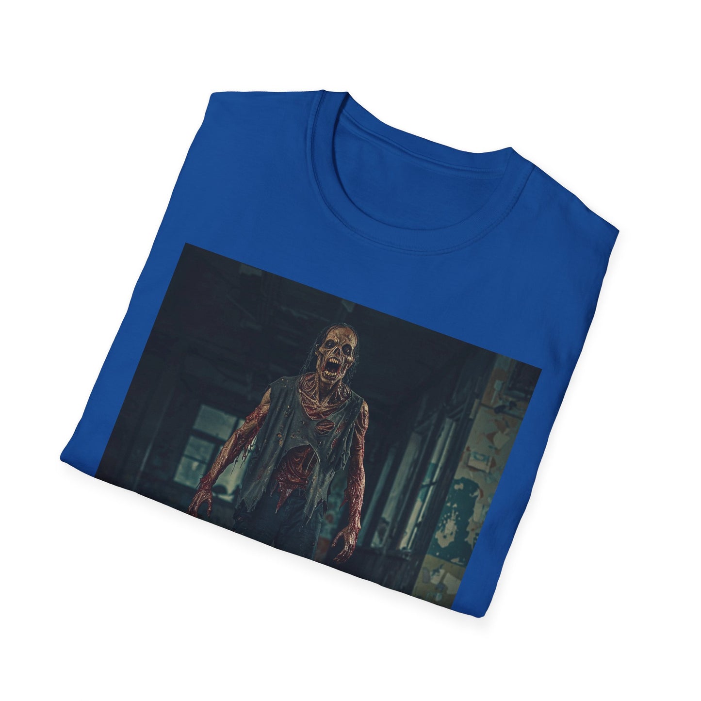 Apocalyptic Portrait Tee, bold, decaying zombie graphic