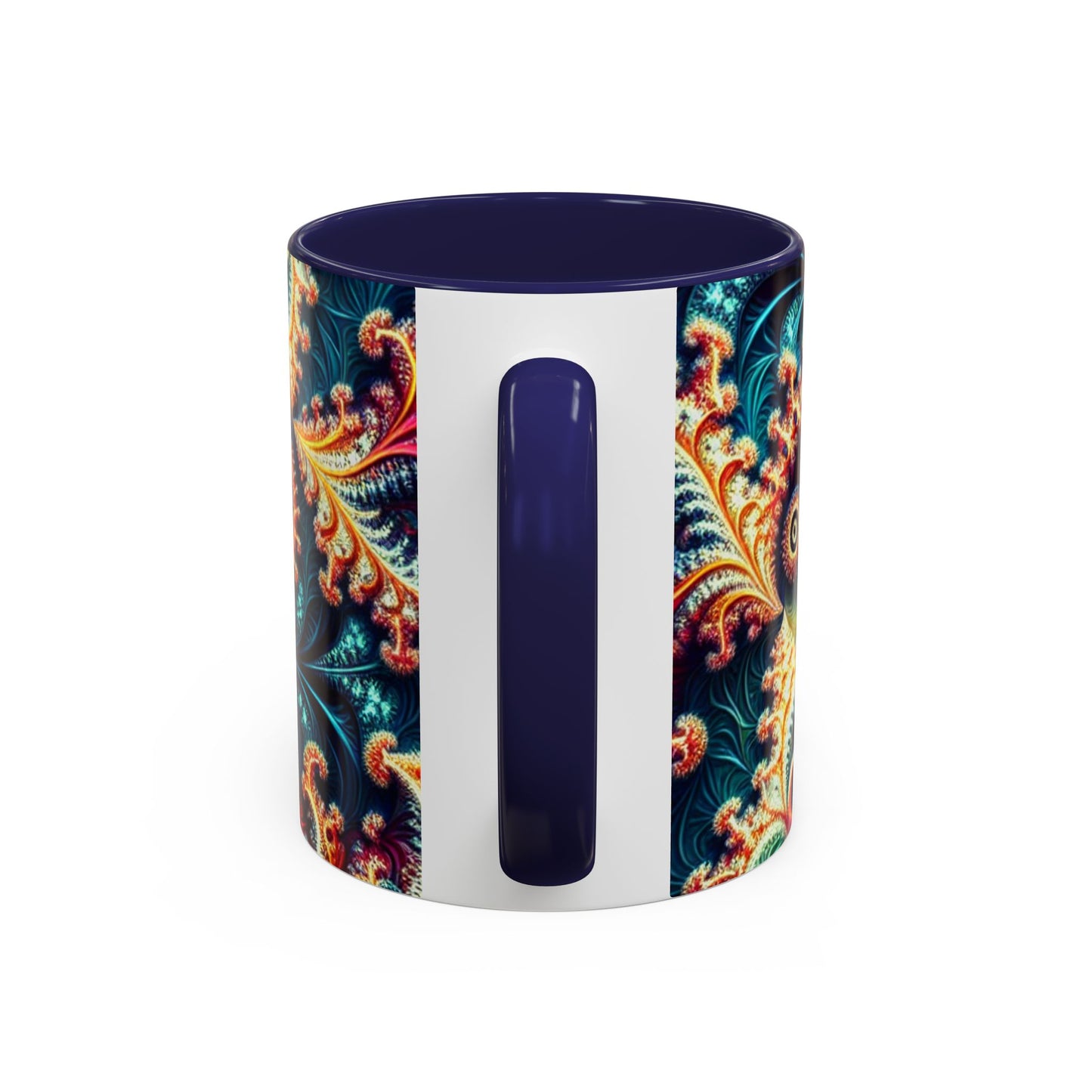 Vibrant Swirl Accent Coffee Mug - 11oz & 15oz