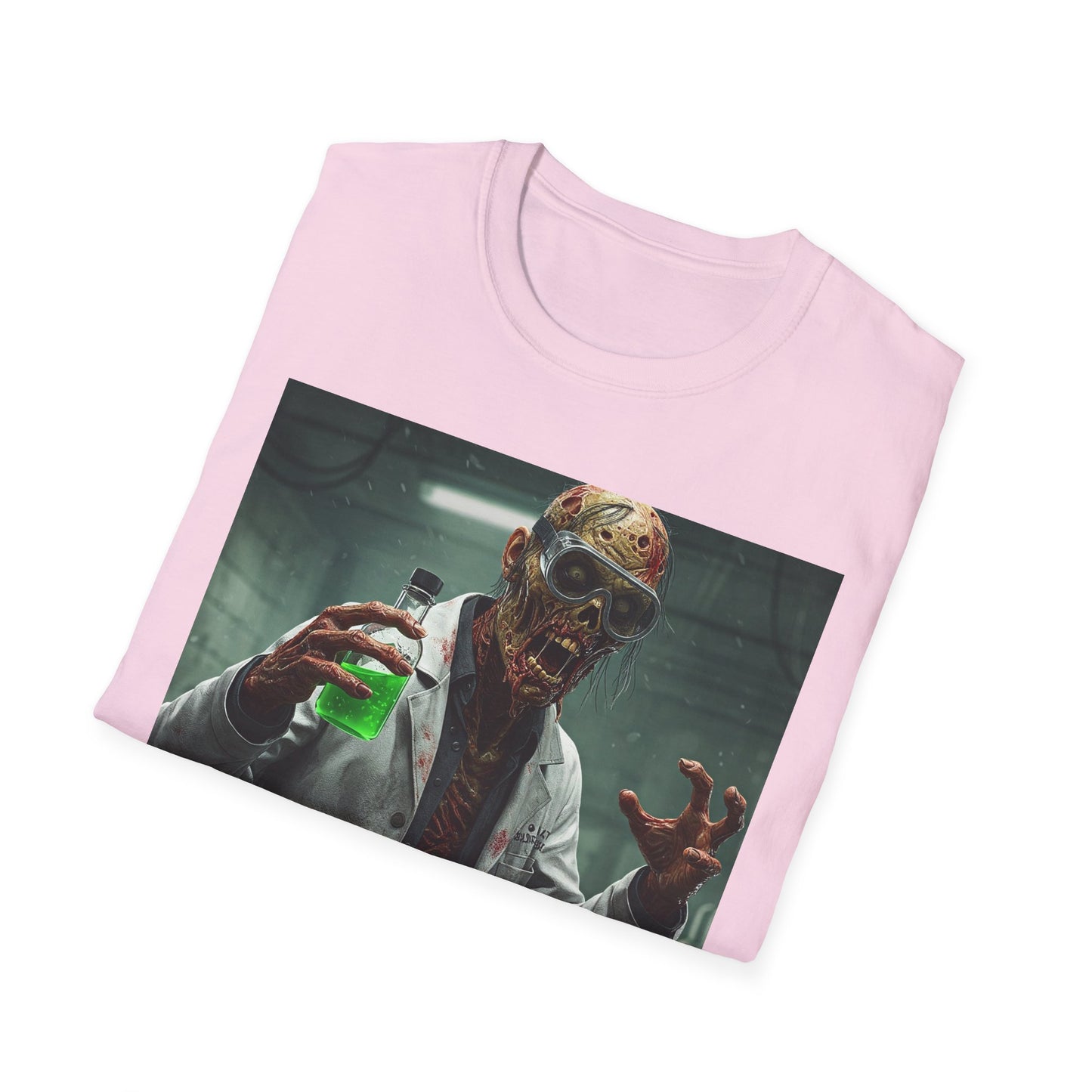 Creepy Scientist Unisex Softstyle T-Shirt | Halloween Horror Tee