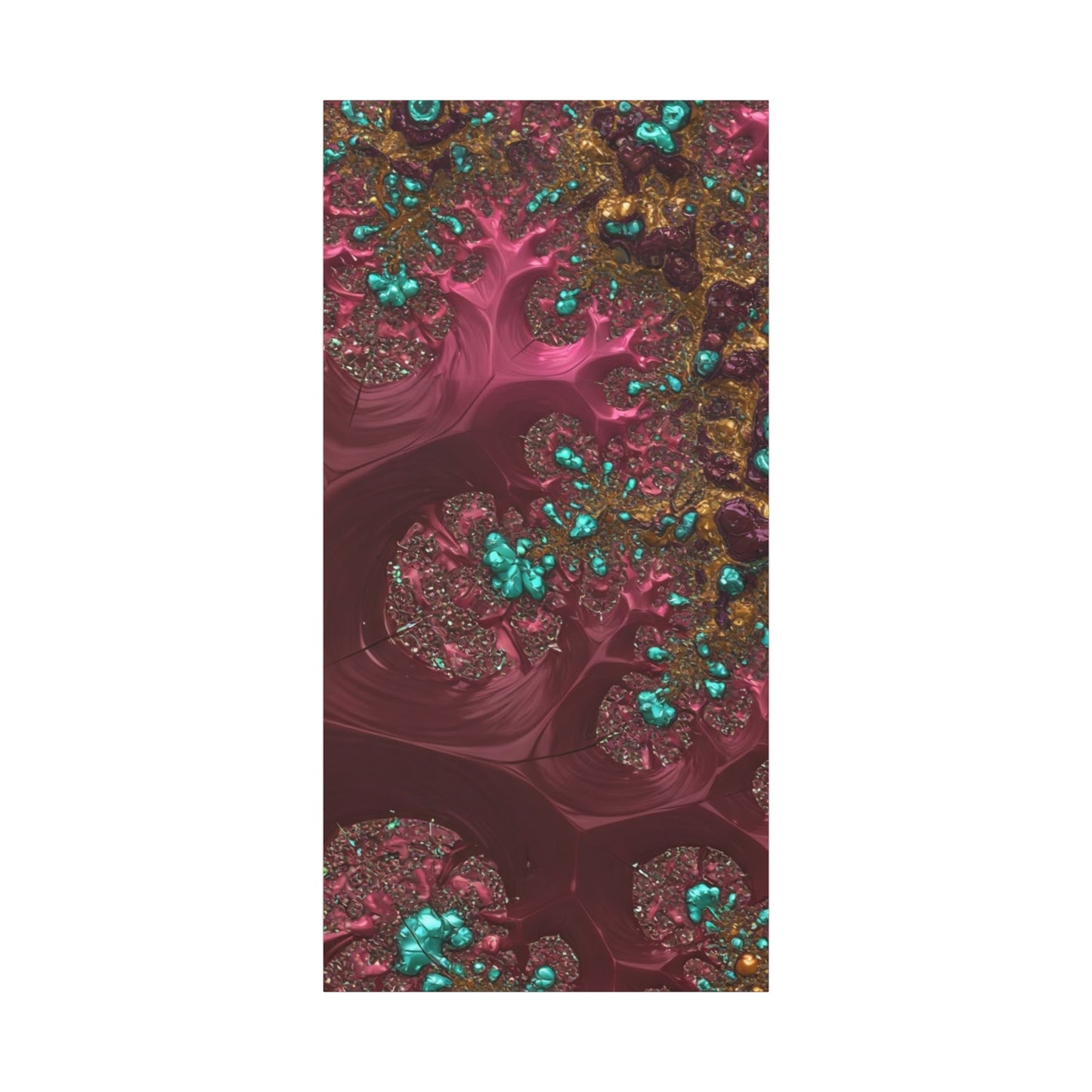 Abstract Art Canvas Print - Vibrant Fractal Design for Home Decor