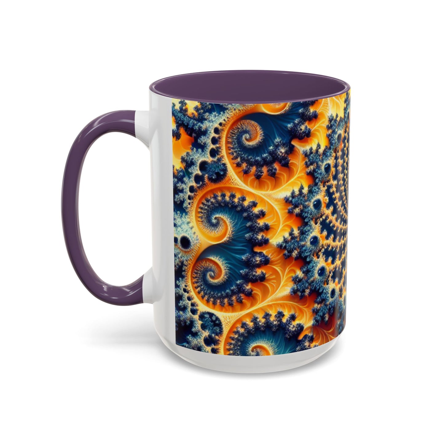 Vibrant Abstract Accent Coffee Mug - Unique 11 & 15oz Design for Art Lovers