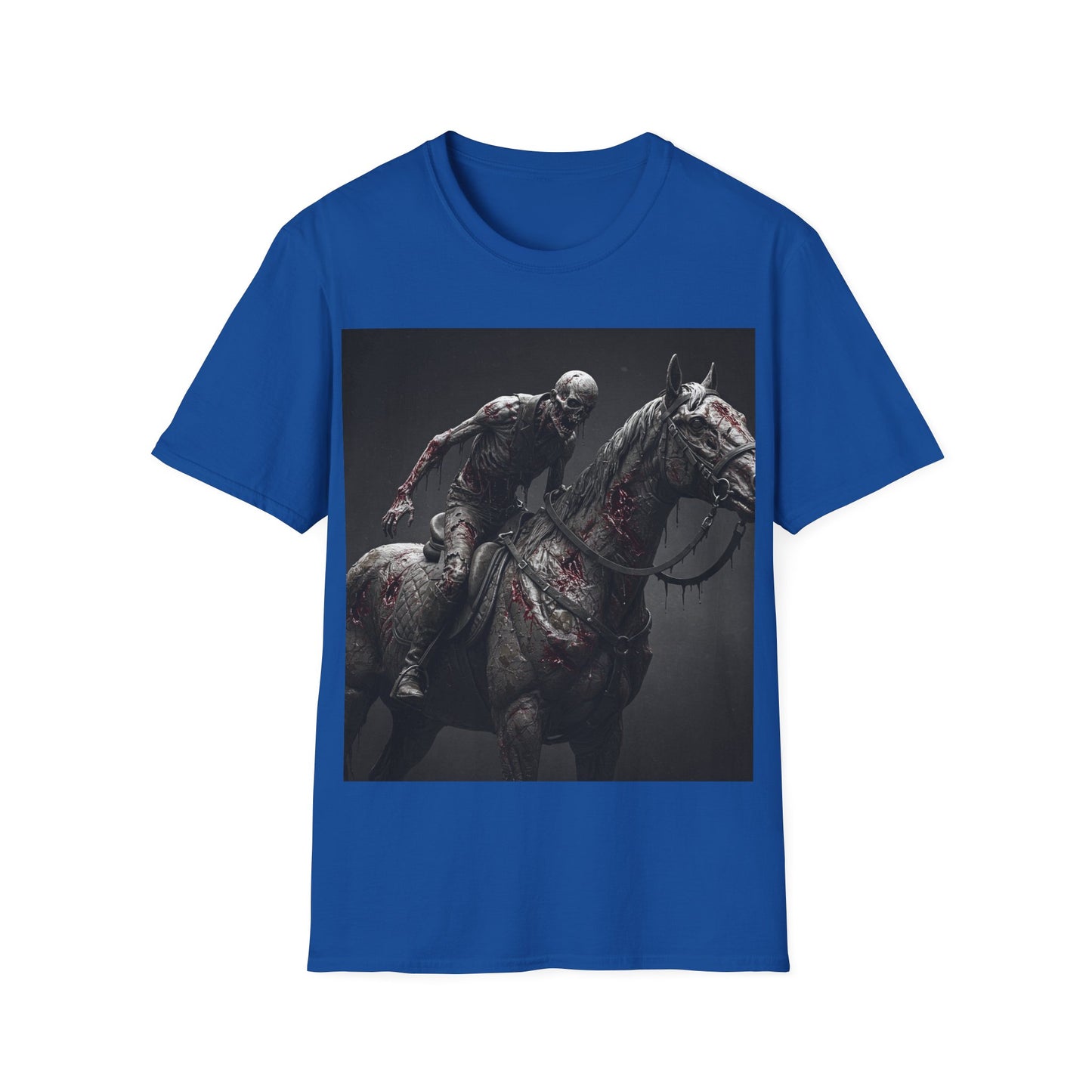 UK - Zombie Horse Apocalyptic Portrait Tee, bold, decaying zombie graphic
