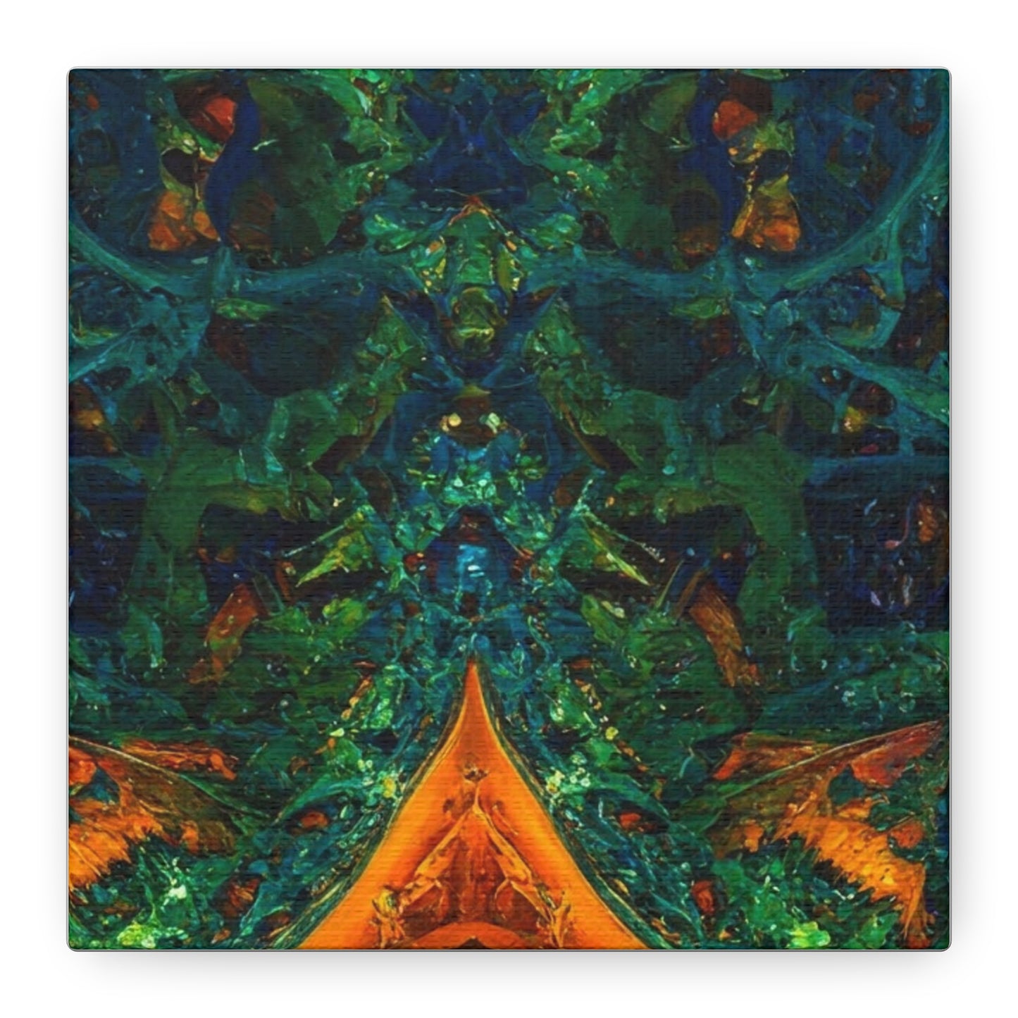 Vibrant Abstract Fractal Art Canvas Print