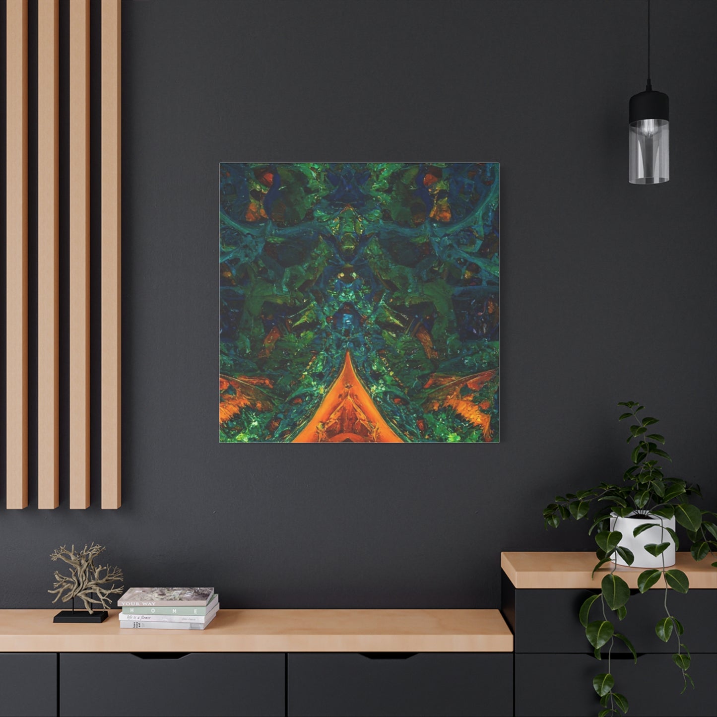 Vibrant Abstract Fractal Art Canvas Print