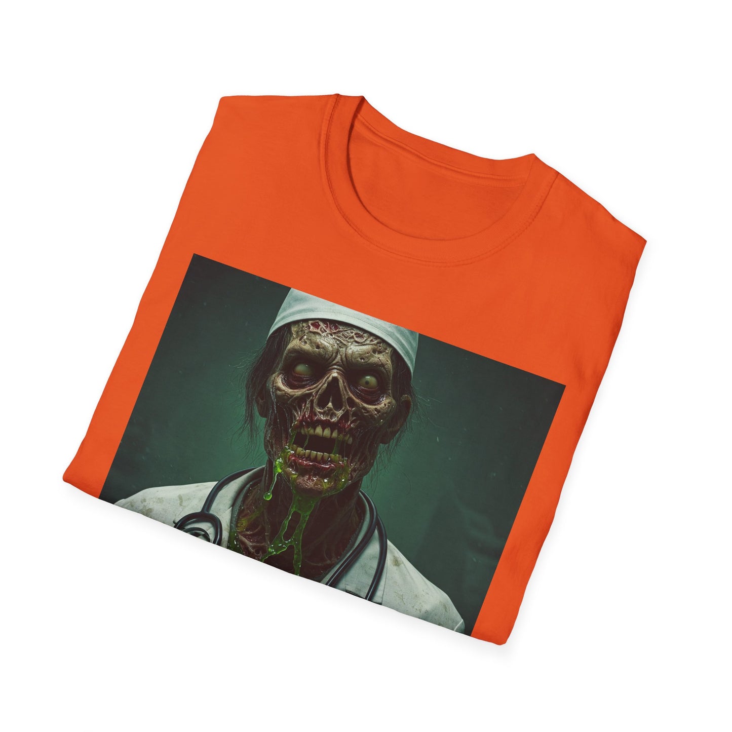 Zombie Doctor Unisex Softstyle T-Shirt - Perfect for Halloween and Horror Fans