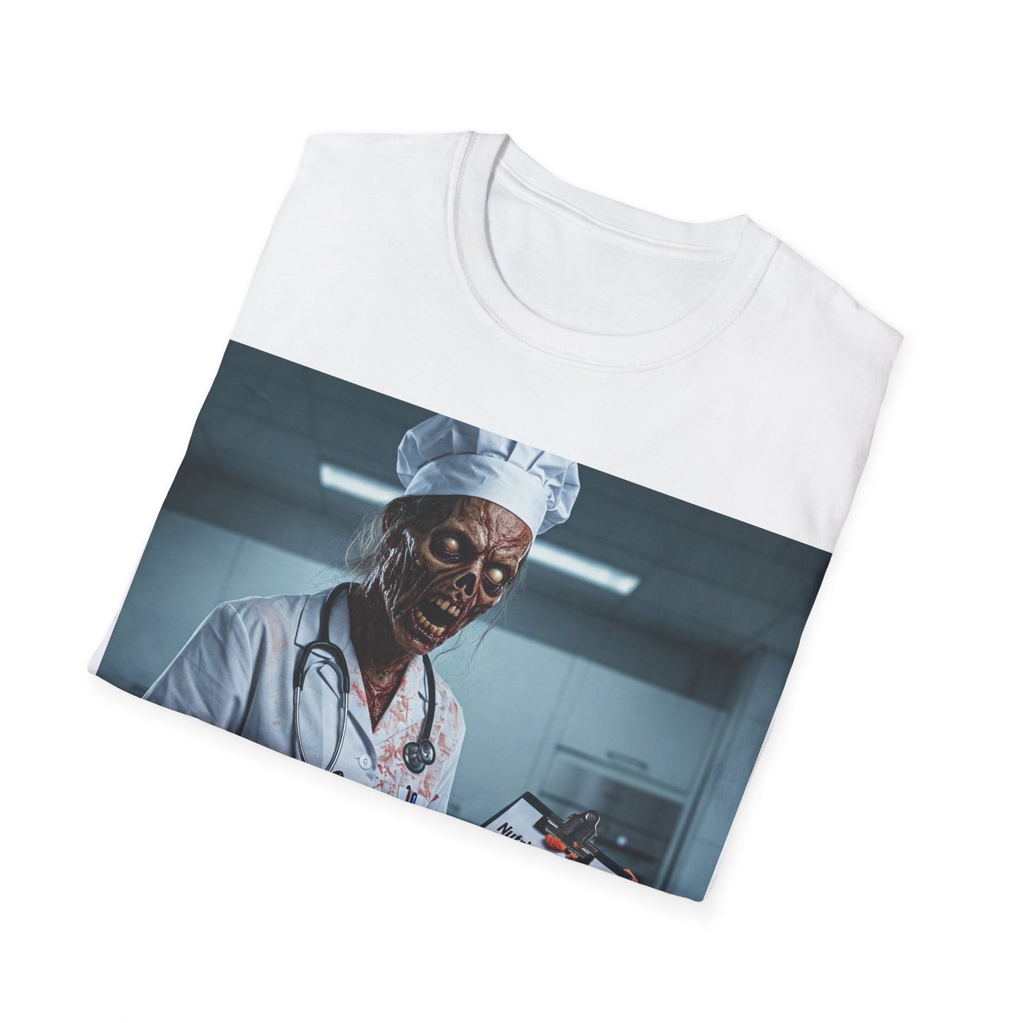 UK - Funny Zombie Doctor T-Shirt - Unisex Softstyle, Halloween Gift