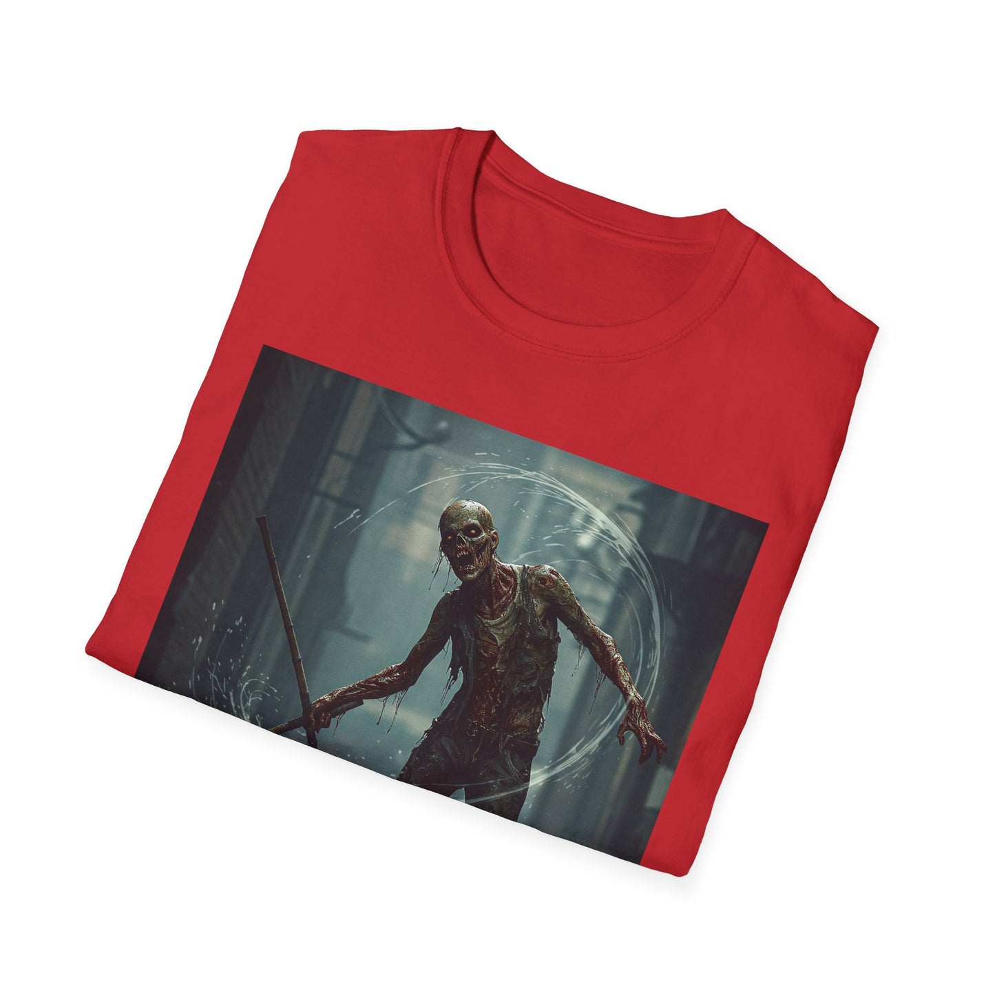 Unisex Softstyle Horror Graphic T-Shirt - Spooky Monster Design