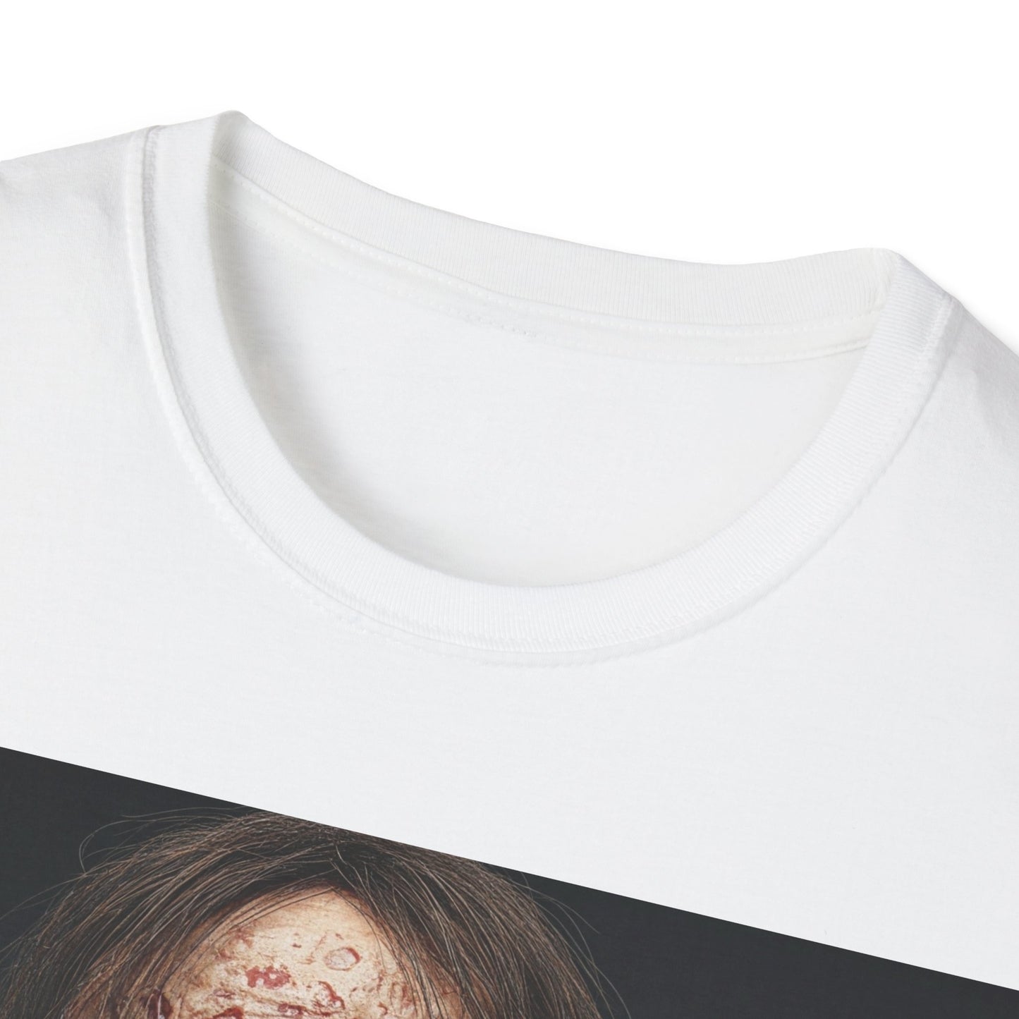 UK - Terrifying Zombie Apocalyptic Portrait Tee, bold, decaying zombie graphic
