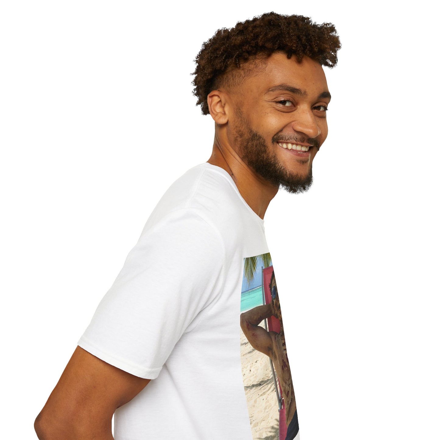 Chill Zombie Unisex Softstyle T-Shirt - Perfect for Beach Days & Halloween