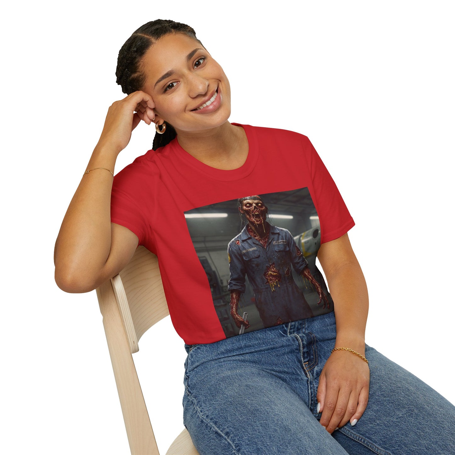 Unisex Softstyle Horror Graphic T-Shirt - Perfect for Halloween and Horror Fans