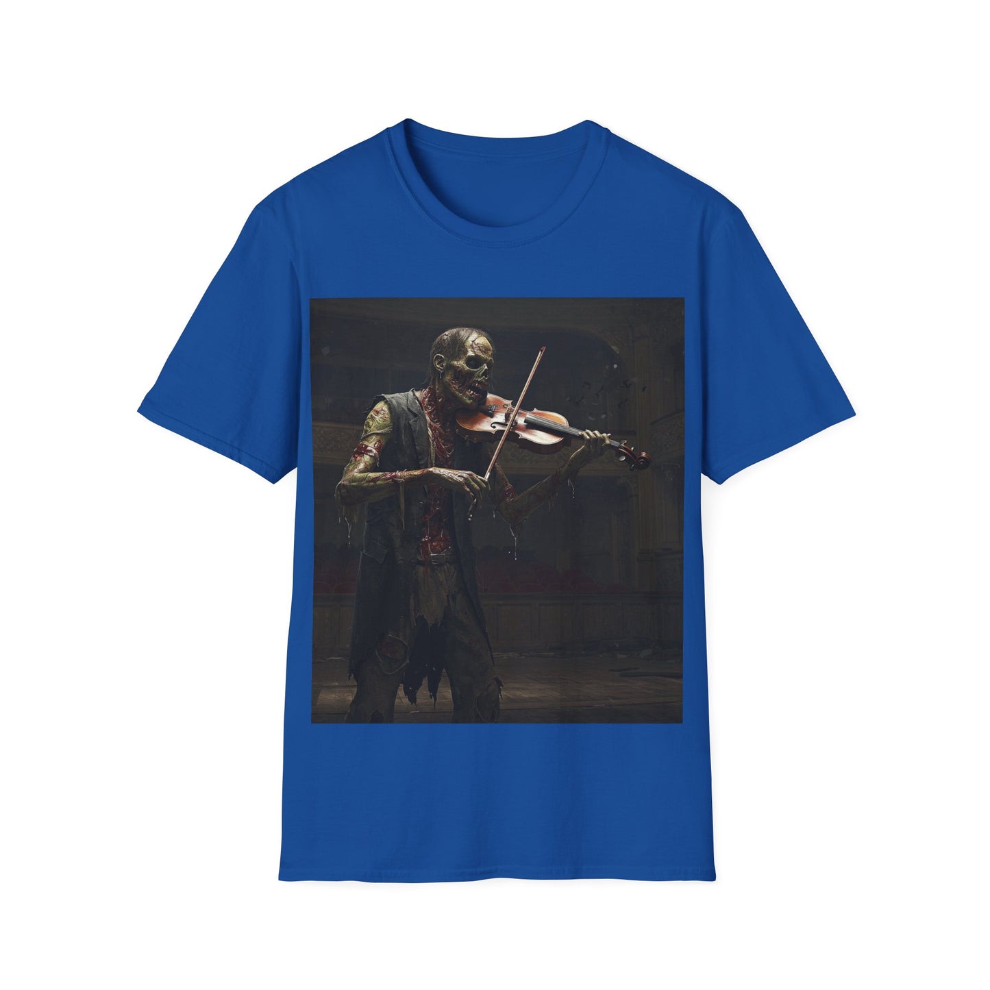 UK - Spooky Muse Unisex Softstyle T-Shirt - Gothic Art Design for Halloween and Everyday Wear