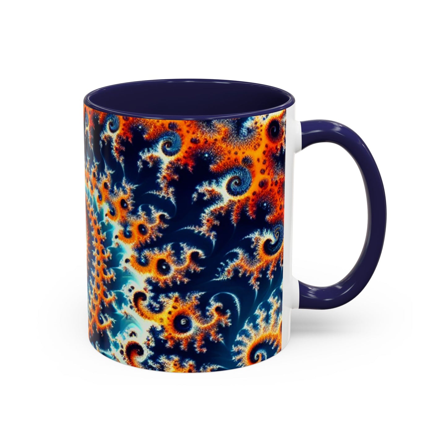 Vibrant Spiral Design Coffee Mug - 11/15oz Ceramic Accent Cup for Art Lovers