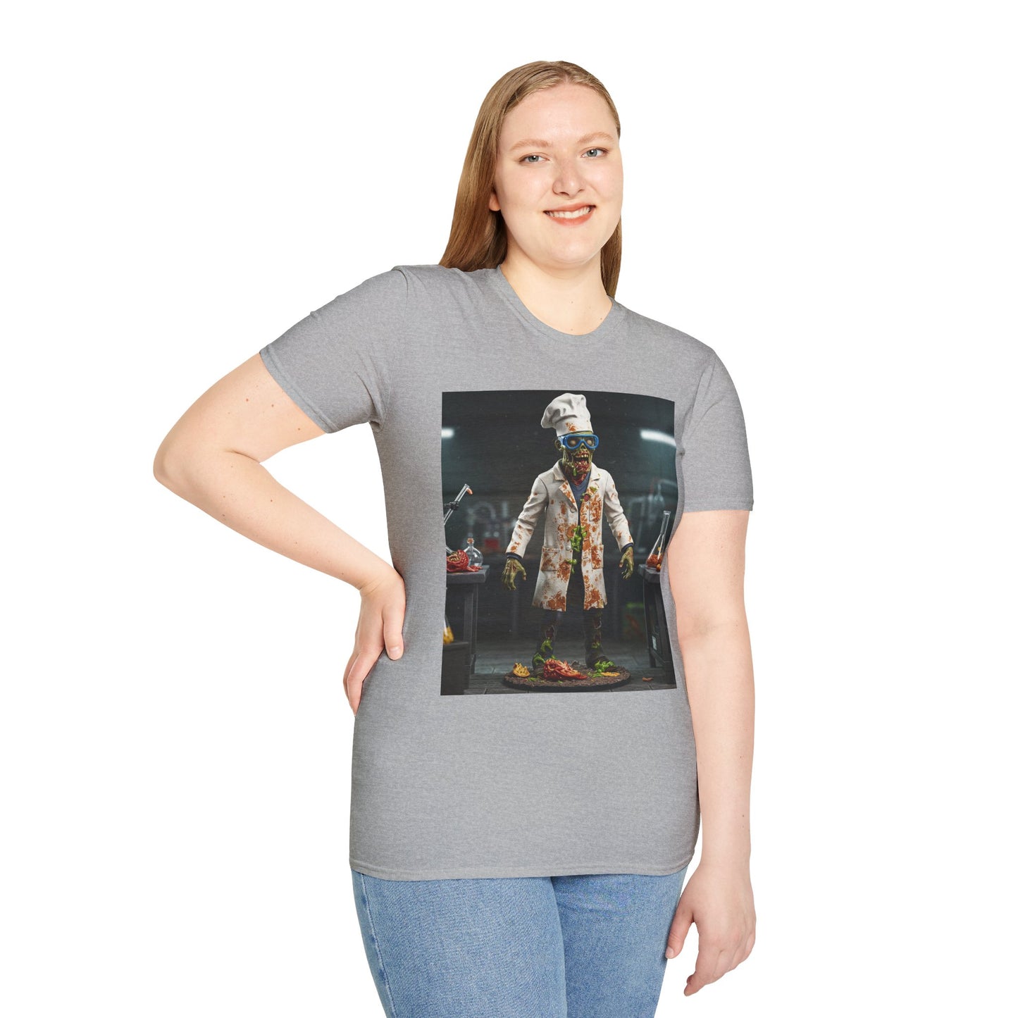 Zombie Chef Unisex Softstyle T-Shirt - Fun Halloween Casualwear