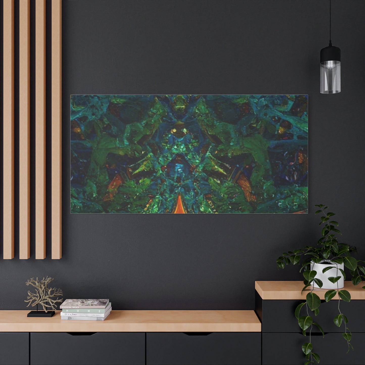 Vibrant Abstract Fractal Art Canvas Print