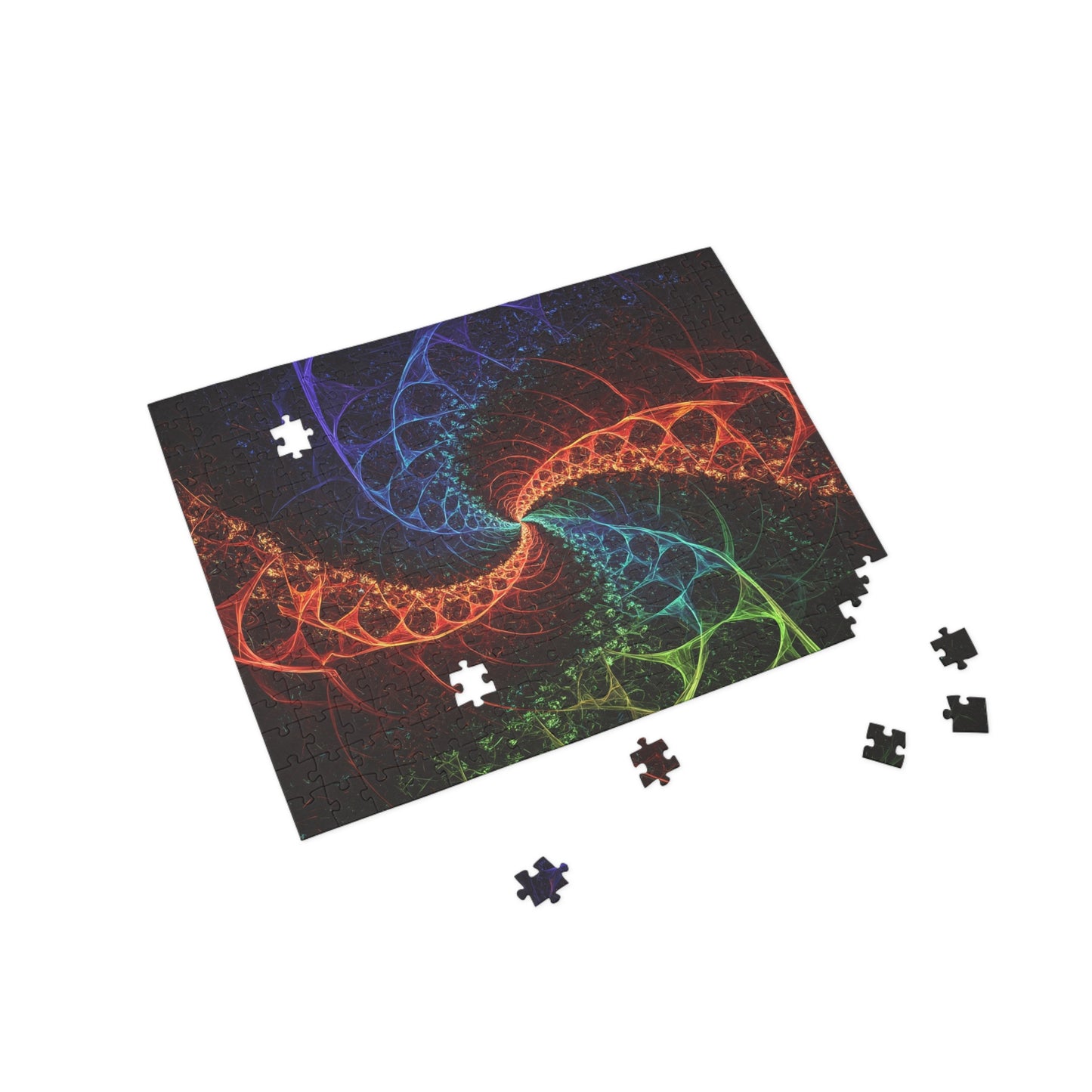 Colorful Fractal Puzzle - 96, 252, 500, 1000-Piece for Mindful Relaxation & Family Fun