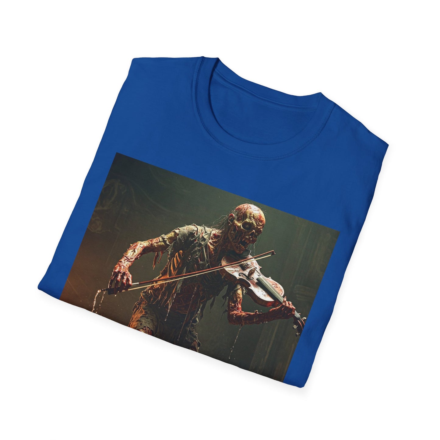 Creepy Creature Violinist Unisex T-Shirt - Spooky Halloween Tee