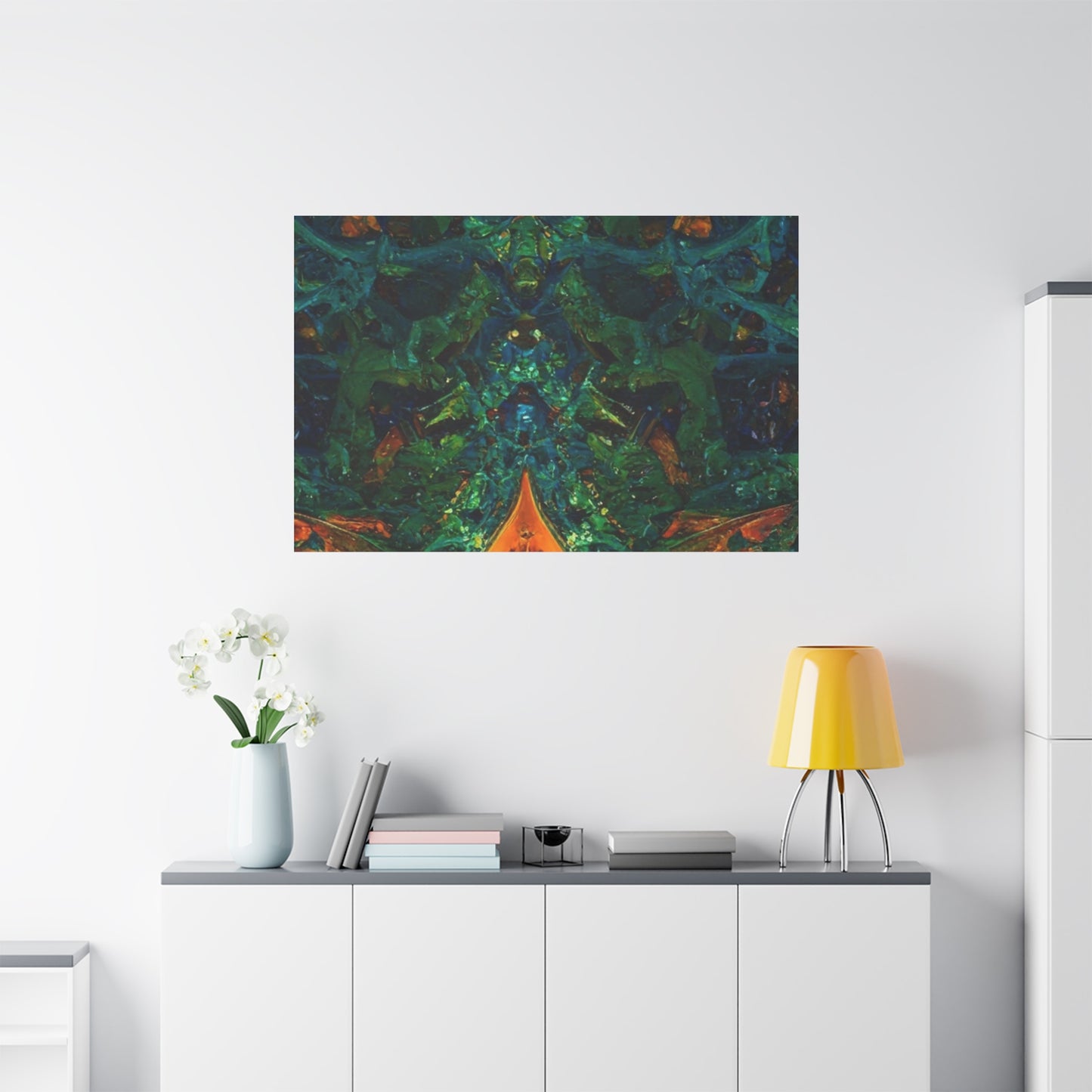 Vibrant Abstract Fractal Art Canvas Print