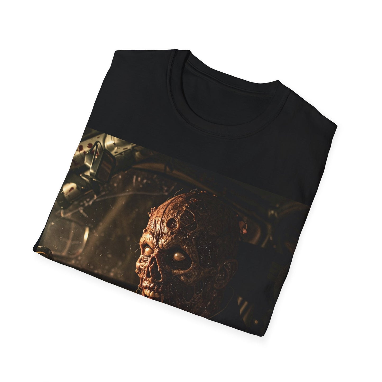 UK - Horror-Inspired Unisex Softstyle T-Shirt - Perfect for Halloween and Movie Buffs