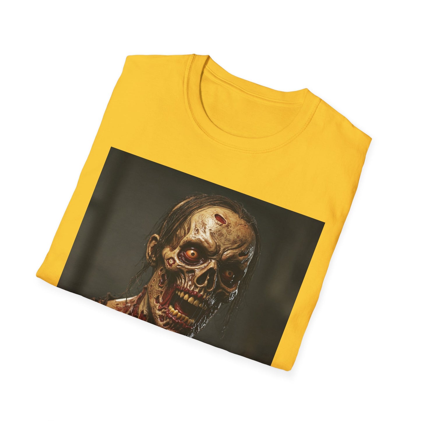 Apocalyptic Portrait Tee, bold, decaying zombie graphic