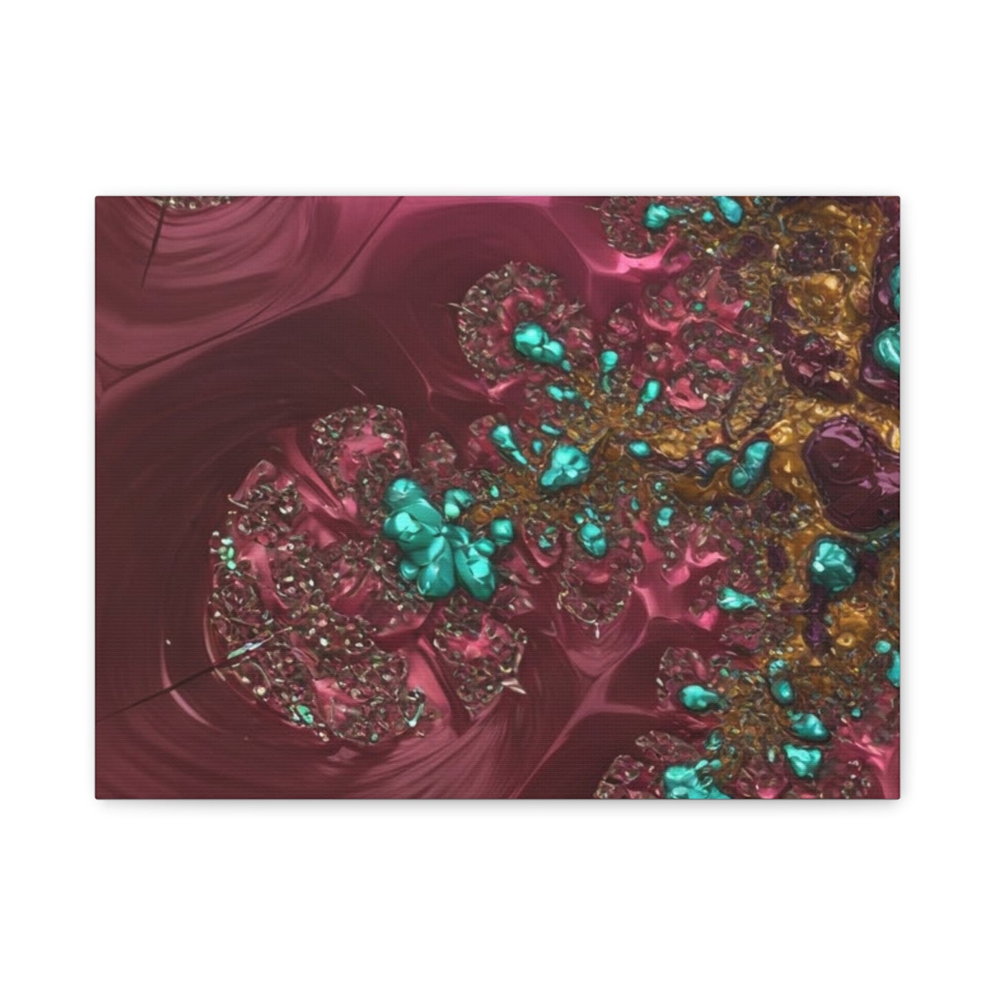 Abstract Art Canvas Print - Vibrant Fractal Design for Home Decor