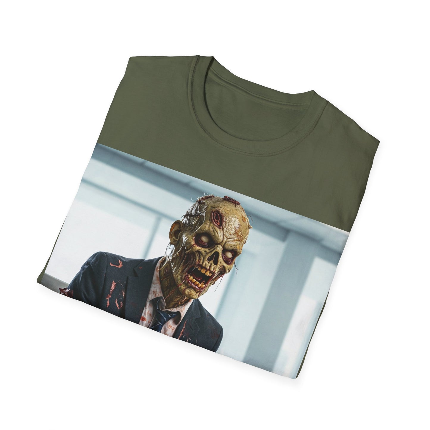 UK - Funny Zombie Executive Unisex Softstyle T-Shirt