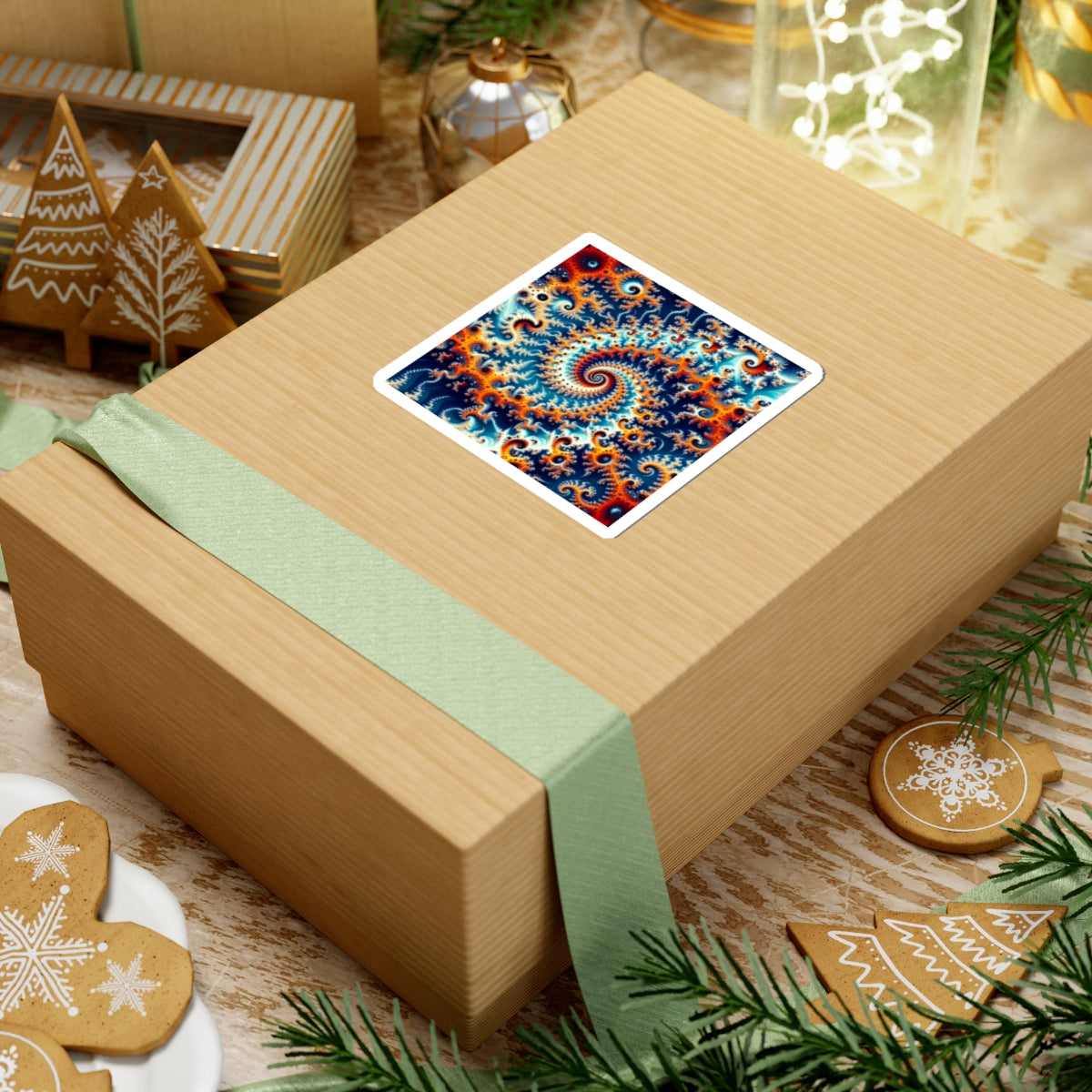 Colorful Spirals Kiss-Cut Stickers for Creative Expression