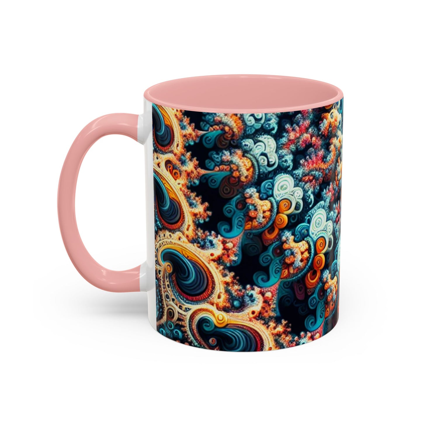 Colorful Fractal Coffee Mug - 11oz & 15oz - Perfect for Art Lovers
